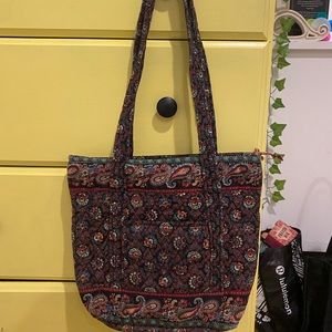 3 for 25 🤍RARE! Vera Bradley medium tote retired 1995 Colette Black pattern🤍